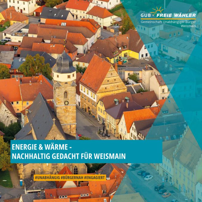 Luftbild von Weismain zum Thema Energie